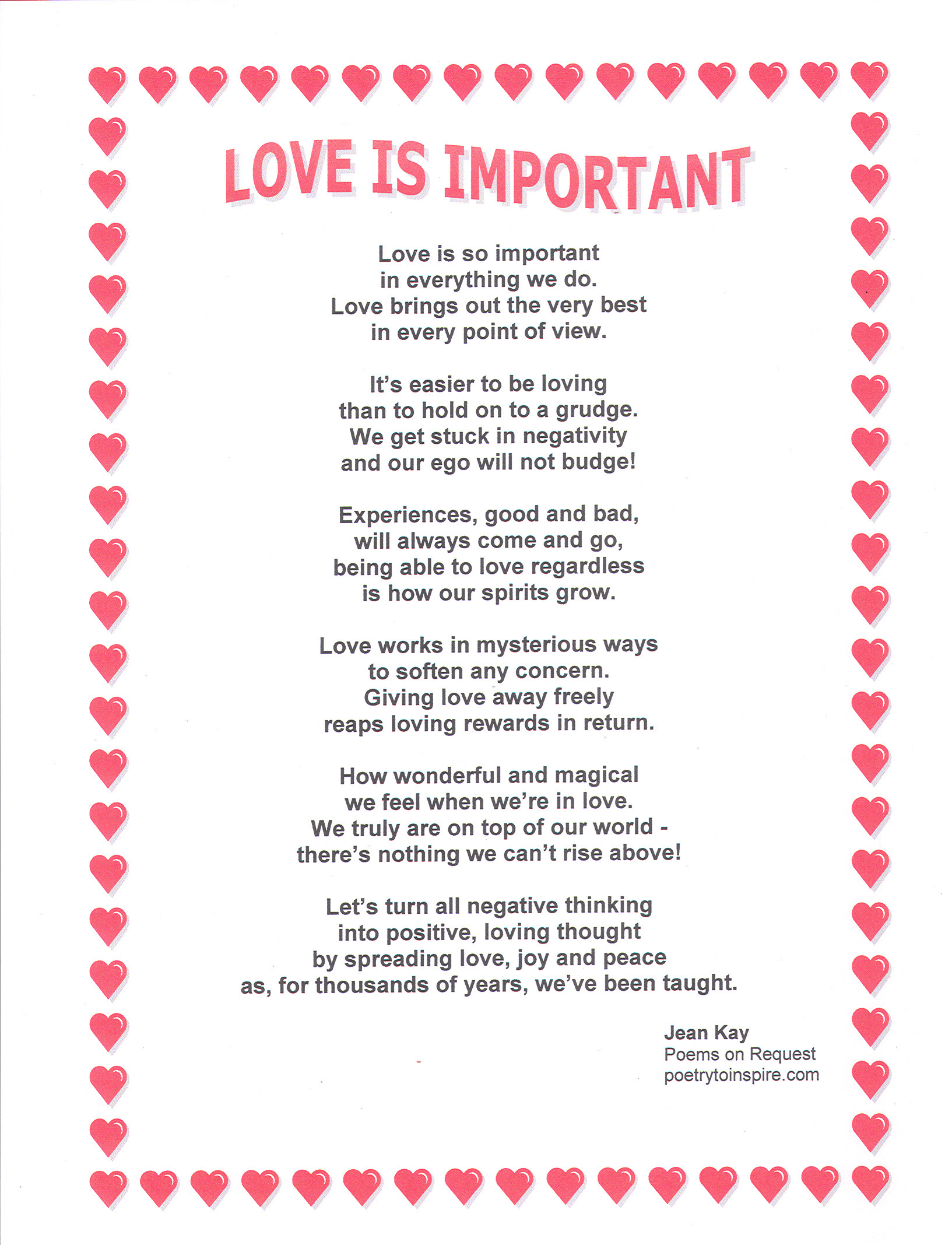 Love is Important